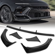 Stay Tuned Performance For 2024-2026 Hyundai Sonata N-Line Painted Black Front Lower Bumper Lip Spoiler STP-Style