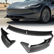 Stay Tuned Performance For 2024-2025 Tesla Model 3 Carbon Painted Front Bumper Lip Spoiler Splitter WP-Style