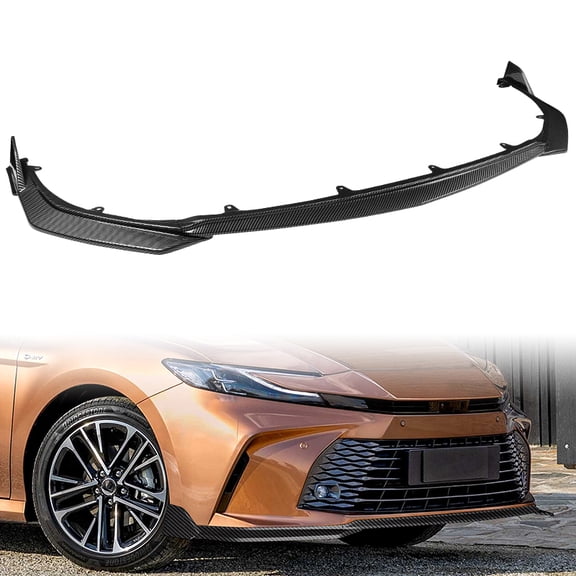 Stay Tuned Performance For 2025-2026 Toyota Camry LE XLE Carbon Style Front Bumper Lip Spoiler Splitter GT-Style