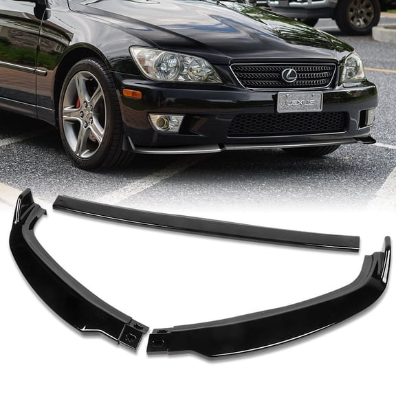 Stay Tuned Performance Front Bumper Body Spoiler Lip For 2001-2005 Lexus IS300 STP-Style Painted Black