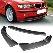 Stay Tuned Performance Front Bumper Body Spoiler Lip For 2002-2005 BMW 3-Series E46 Sedan Carbon Look