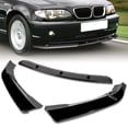 thumbnail image 1 of Stay Tuned Performance Front Bumper Body Spoiler Lip For 2002-2005 BMW 3-Series E46 Sedan Painted Black, 1 of 5
