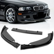 Stay Tuned Performance Front Bumper Splitter Spoiler Lip For 2001-2006 BMW E46 M3 H-Style Painted Black