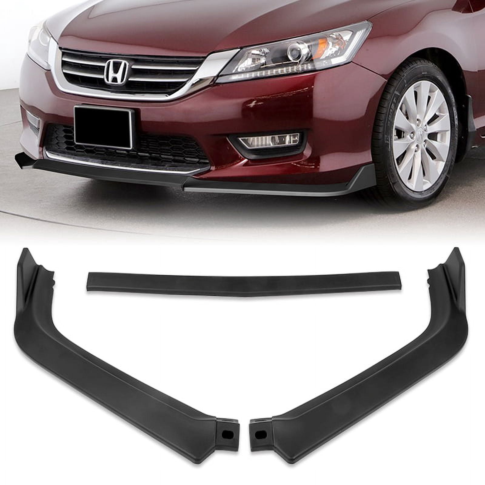 MATT BLACK FRONT BUMPER SPOILER SPLITTER LIP FIT 13-15 HONDA ACCORD SEDAN 4-DOOR