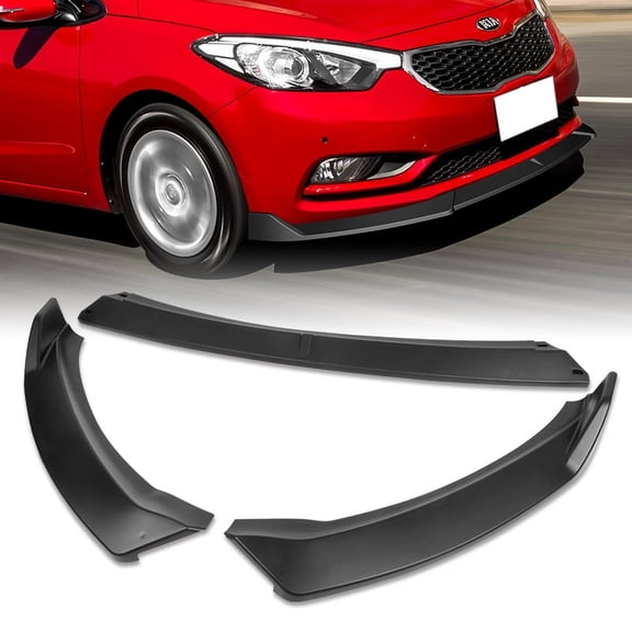 Stay Tuned Performance Front Bumper Splitter Spoiler Lip For 2014-2016 Kia Forte EX LX SX Matt Black