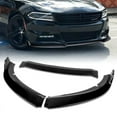 thumbnail image 1 of Stay Tuned Performance Front Bumper Splitter Spoiler Lip For 2015-2022 Dodge Charger SXT Painted Black, 1 of 6