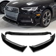 thumbnail image 1 of Stay Tuned Performance Front Bumper Splitter Spoiler Lip For 2017-2019 Audi A4 S4 B9 S-Line Painted BLK, 1 of 7