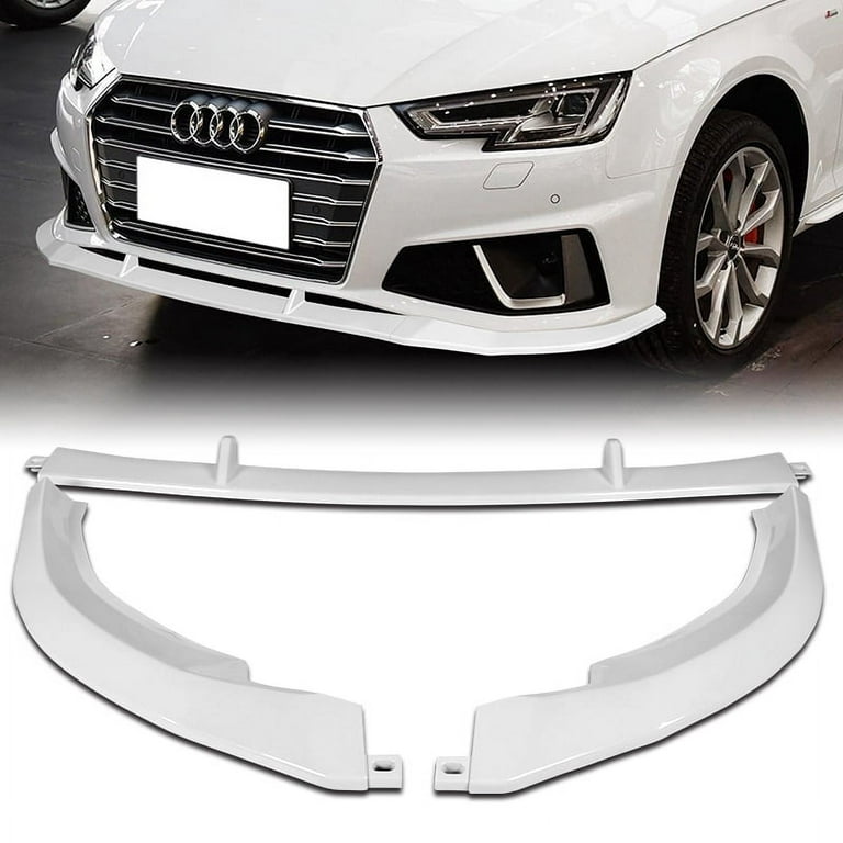 Stay Tuned Performance Front Bumper Splitter Spoiler Lip For 2019-2020 Audi  A4 B9 S-Line Painted White 
