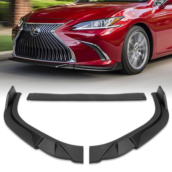 Stay Tuned Performance Front Bumper Splitter Spoiler Lip For 2019-2021 Lexus ES300H ES350 Matt Black