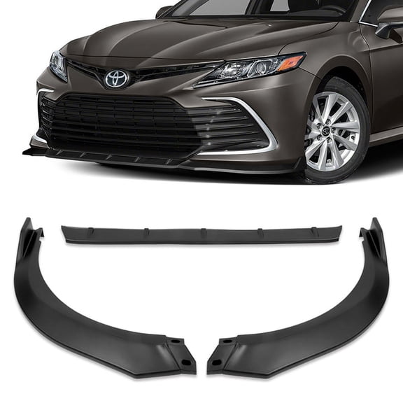 Stay Tuned Performance Front Bumper Splitter Spoiler Lip For 2021-2023 Toyota Camry LE STP-Style Black