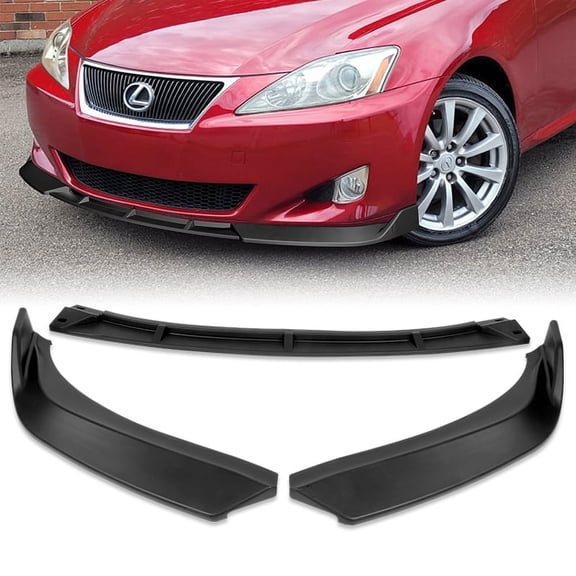 Stay Tuned Performance Front Bumper Spoiler Lip For 2006-2008 Lexus IS250 IS350 STP-Style Matt Black