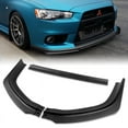 thumbnail image 1 of Stay Tuned Performance Front Bumper Spoiler Lip For 2008-2015 Mitsubishi Evolution X R-Style Matt Black, 1 of 5