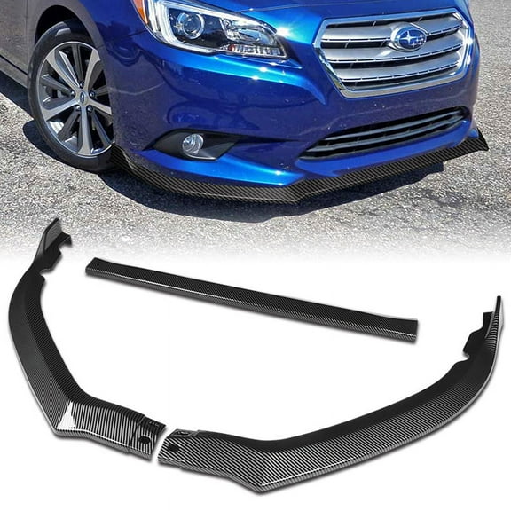 Stay Tuned Performance Front Bumper Spoiler Lip For 2015-2017 Subaru Legacy STi-Style JDM Carbon Look