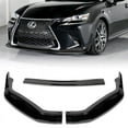 thumbnail image 1 of Stay Tuned Performance Front Bumper Spoiler Lip For 2016-2019 Lexus GS-Series Painted Black V2-Style, 1 of 6