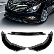 Stay Tuned Performance STP-Style Front Bumper Spoiler Lip for Hyundai Sonata, Black