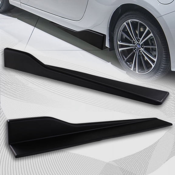 Stay Tuned Performance Universal Black Car side Skirt Rocker Splitters Diffuser Winglet Wind 23.5" x 4"