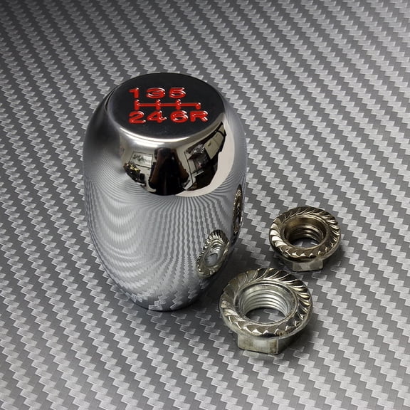 Stay Tuned Performance Universal Chrome Aluminum 6-Speed Type-R Manual Transmission Shift Shifter Knob