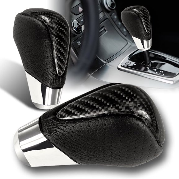Stay Tuned Performance Universal Real Carbon Fiber PVC Leather VIP Type-2 Manual MT Shift Shifter Knob