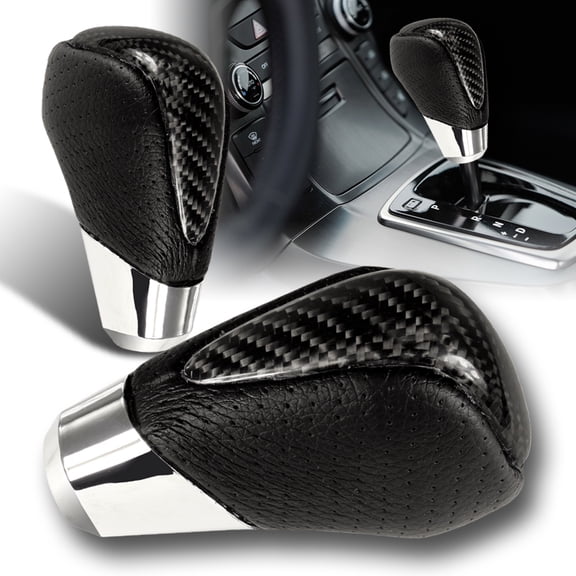 Stay Tuned Performance Universal Real Carbon Fiber PVC Leather VIP Type-2 Manual MT Shift Shifter Knob