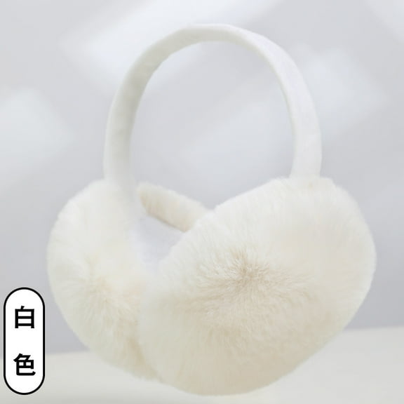 Stay Warm with Winter Ear Muffs for Women - Adjustable Fluffy Folding Earmuffs