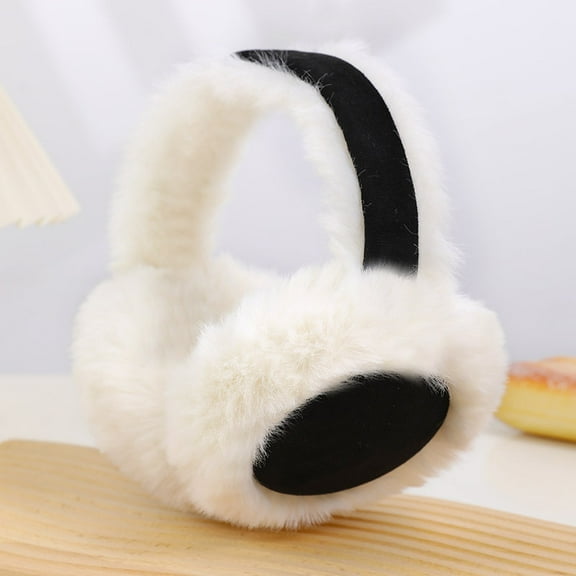 Stay Warm with Winter Ear Muffs for Women - Adjustable Fluffy Folding Earmuffs