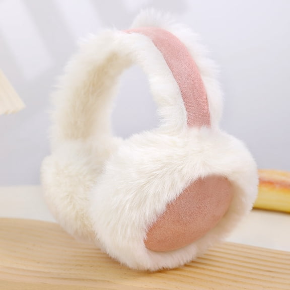 Stay Warm with Winter Ear Muffs for Women - Adjustable Fluffy Folding Earmuffs