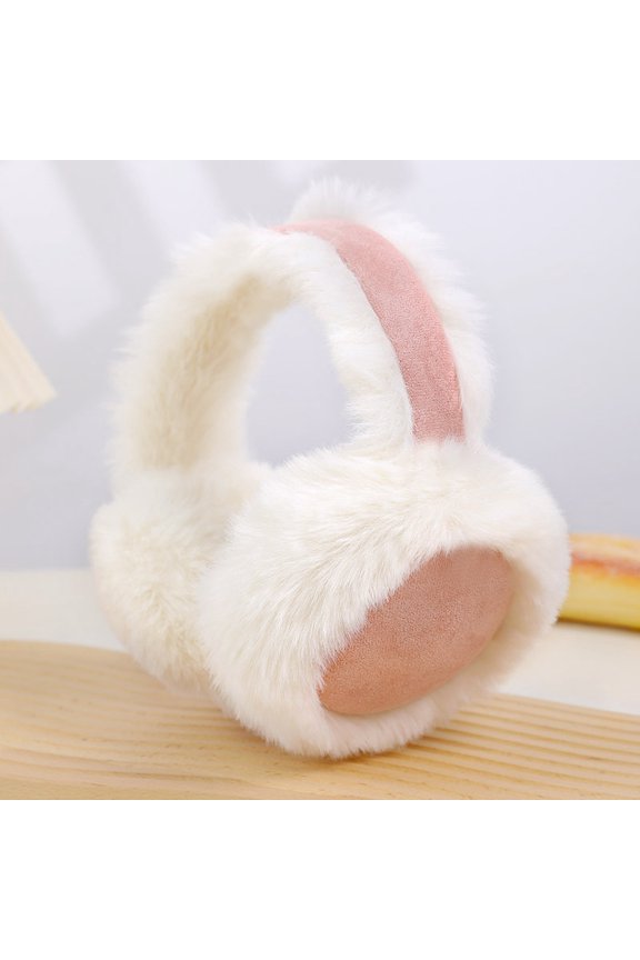 Stay Warm with Winter Ear Muffs for Women - Adjustable Fluffy Folding Earmuffs