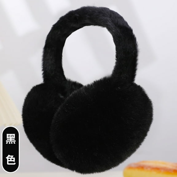 Stay Warm with Winter Ear Muffs for Women - Adjustable Fluffy Folding Earmuffs