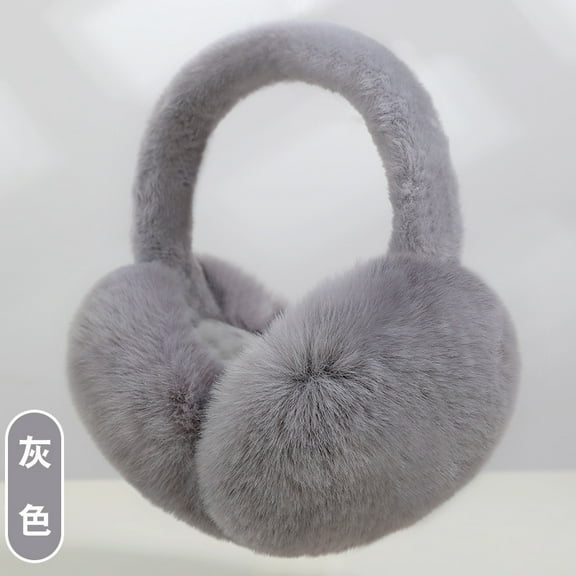 Stay Warm with Winter Ear Muffs for Women - Adjustable Fluffy Folding Earmuffs
