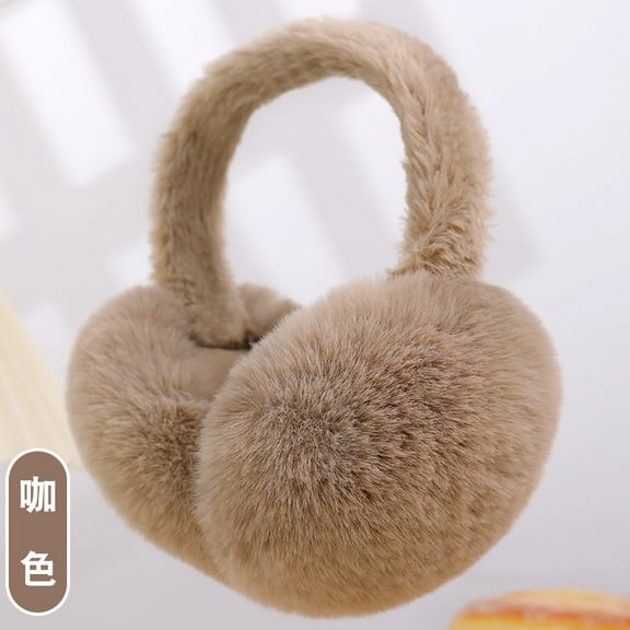Stay Warm with Winter Ear Muffs for Women - Adjustable Fluffy Folding Earmuffs