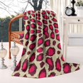 thumbnail image 1 of Stay Warm with our Soft & Cozy Leopard Print Flannel Fleece Blanket - Lightweight Throw, Bed Blanket for Room Couch Decor, 50x60 inches, 1 of 5