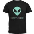 thumbnail image 1 of Stay Weird Alien Mens T Shirt Black 4X-LG, 1 of 1
