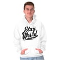 thumbnail image 1 of Stay Weird Motto Mantra Geek Normal Hoodie Sweatshirt Women Men Brisco Brands X, 1 of 6