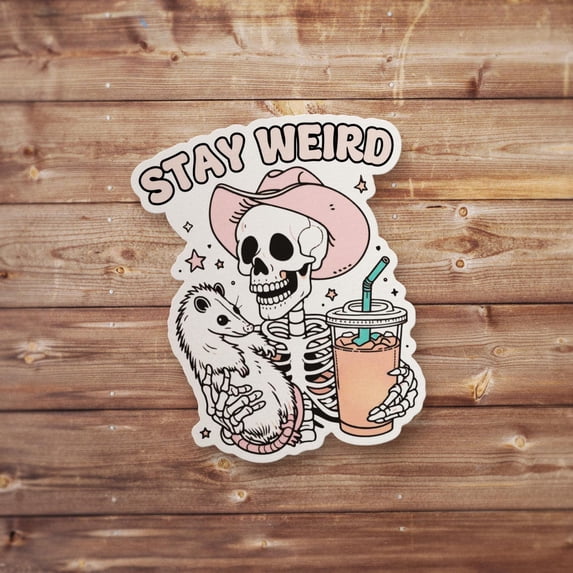 Stay Weird Silly Sticker