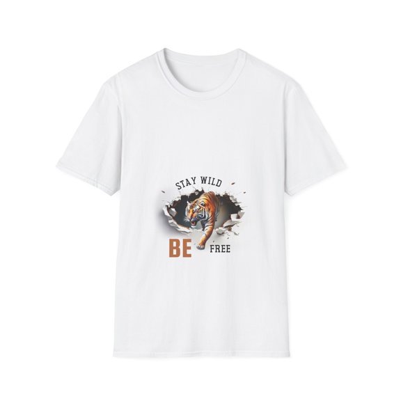 Stay Wild Be Free: Inspirational T-shirt, Embrace Your Wild Side and Live Freely with This Motivational Design.