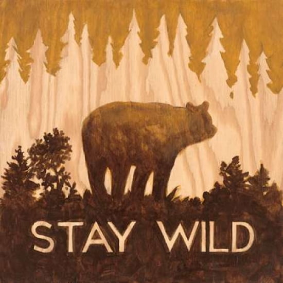 Stay Wild Canvas Art - Arnie Fisk (24 x 24)