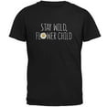 thumbnail image 1 of Stay Wild Flower Child Daisy Mens T Shirt Black MD, 1 of 1