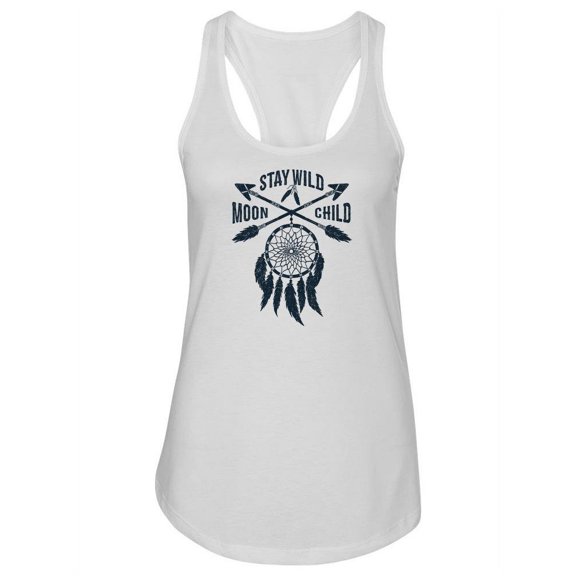 Stay Wild, Moon Child. Quote. Tank Women -Image by Shutterstock, Female Small