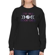 SMARTPRINTS Stay Wild Moon Child! Sweatshirt Women -GoatDeals Designs, Female Medium