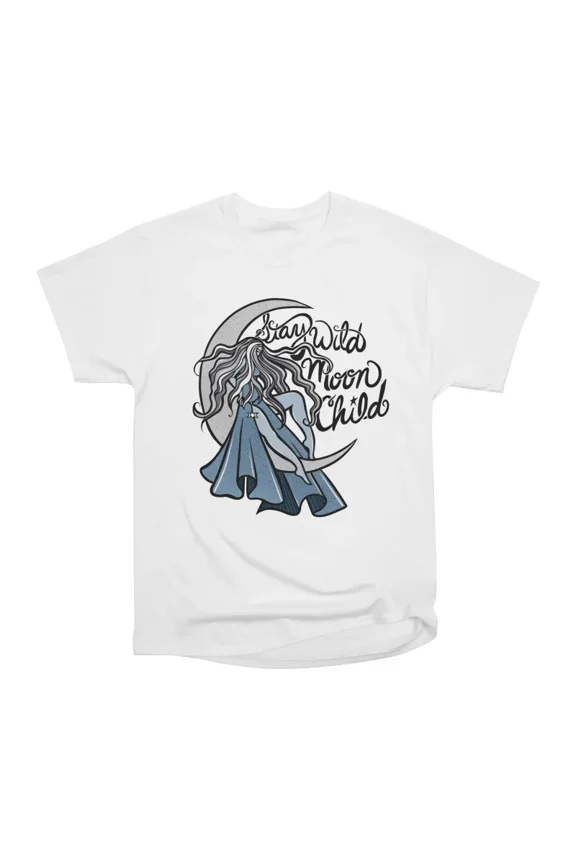 Stay Wild Moon Child T-Shirt Tee Gift For Him Merch For Her Apparel For Friend