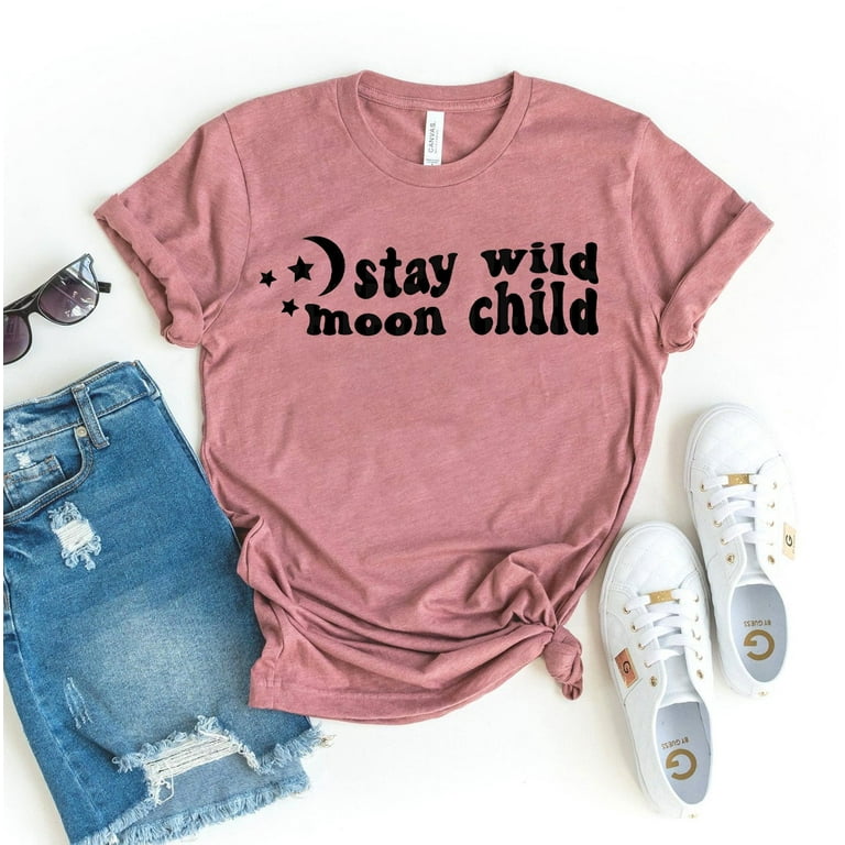 Moon Child Shirt Stay Wild Moon Child Astrology Tee Moon Child Shirt Stay Wild Moon Child Astrology Tee