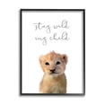 thumbnail image 1 of Stay Wild Phrase Friendly Safari Lion Cub 16 in x 20 in Framed Painting Art Prints, by Stupell Home Décor, 1 of 7