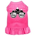 thumbnail image 1 of Stay Wild Screen Print Dog Dress, Bright Pink - 2XL 18, 1 of 1