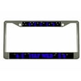thumbnail image 1 of Stay Wild Style Metal License Plate Frame Personalized/Car Accessories Car Tag Holder Cover (Chrome/Black/Lime Blue), 1 of 2