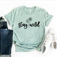 thumbnail image 1 of Stay Wild T-shirt Adventurer Shirt Women's Wanderer Top Hiking Gift Camping Tshirt Explorer Tee Trekking Shirts, 1 of 3