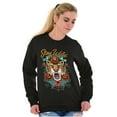thumbnail image 1 of Stay Wild Tiger Head Rose Tattoo Sweatshirt for Men or Women Brisco Brands M, 1 of 6