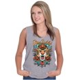 thumbnail image 1 of Stay Wild Tiger Head Rose Tattoo Tank Top T Shirts Men Women Brisco Brands X, 1 of 6