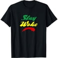 thumbnail image 1 of Stay Woke Rasta Reggae Conspiracy Theory Tee T-Shirt, 1 of 3