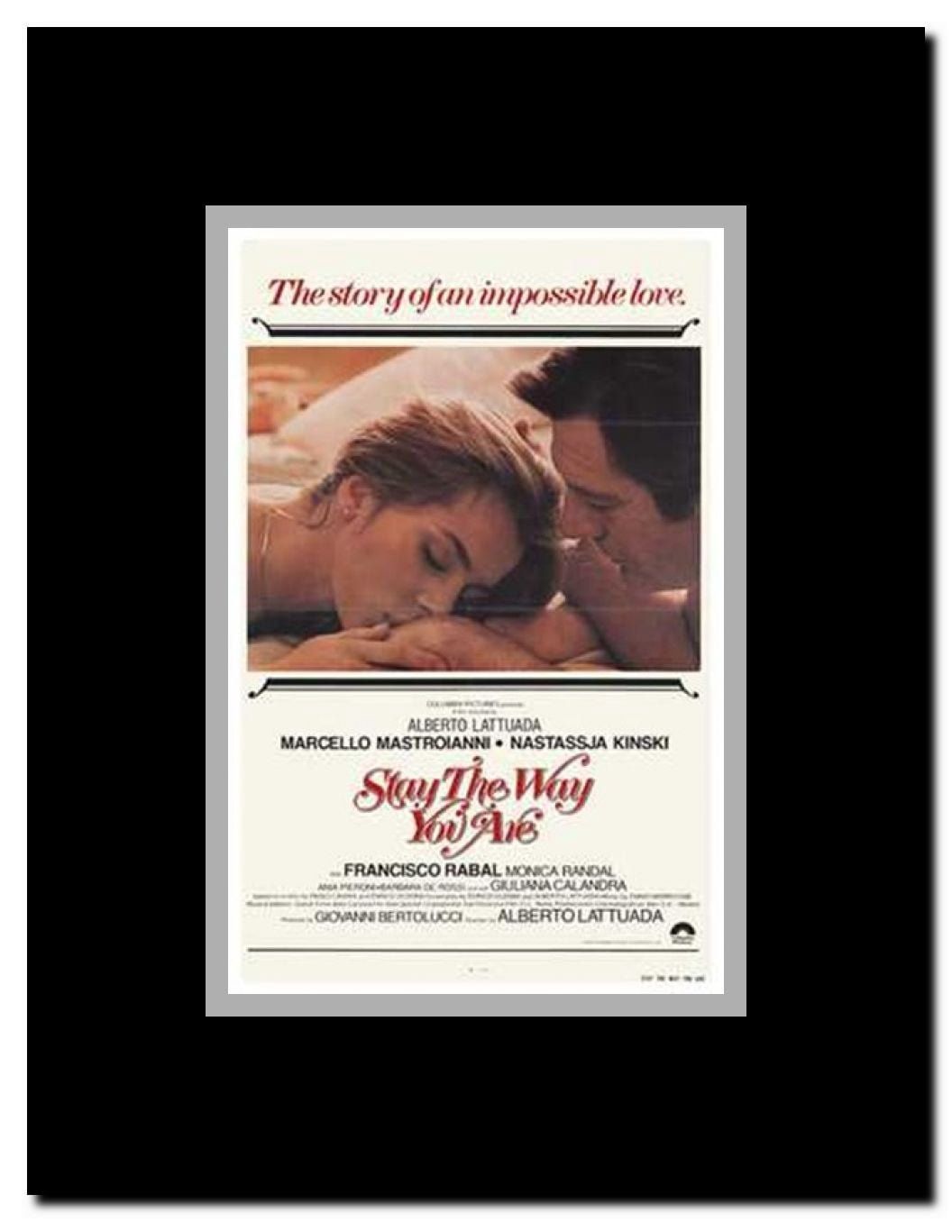 Stay as You Are Framed Movie Poster