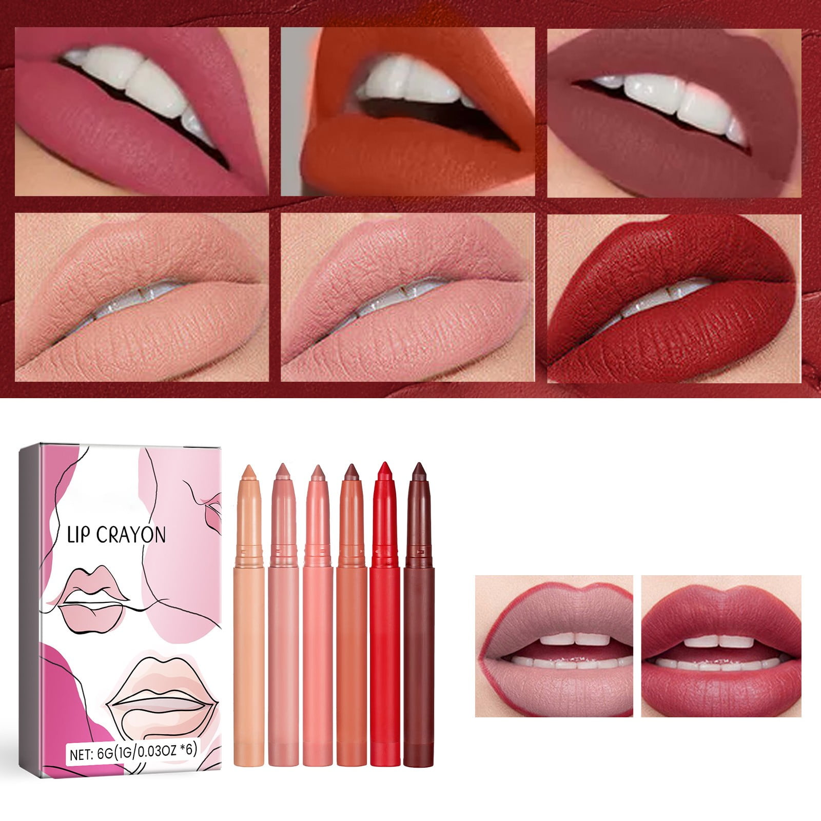 Stay en Cosmetics Lip Pencil Liner Long Lasting Beauty Lipstick Lip